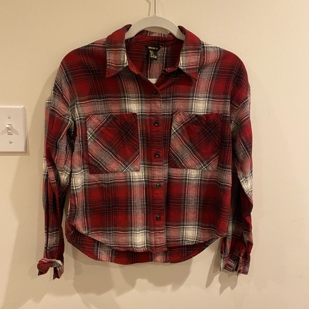 Cropped flannel